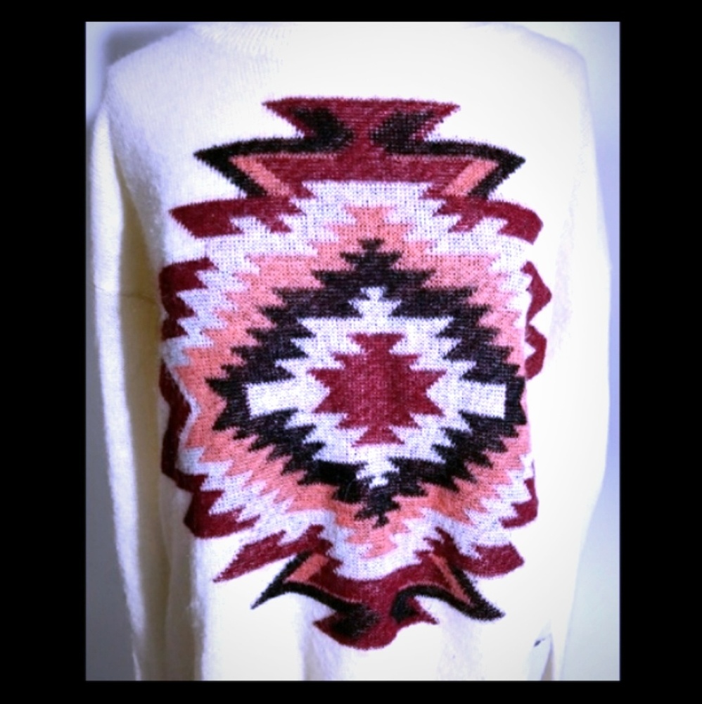 Maison Scotch Tribal Pullover Sweater